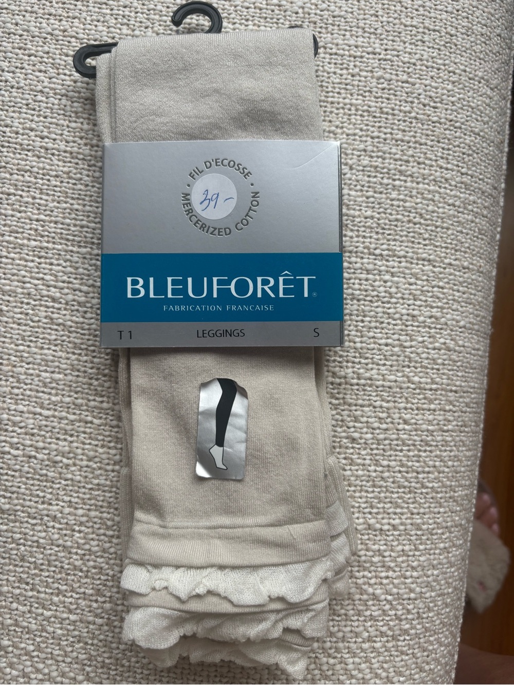 Bleuforêt Women's Cream Leggings - Mercerized Cotton